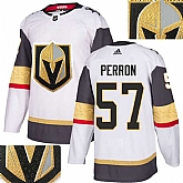 Vegas Golden Knights #57 David Perron White With Special Glittery Logo Adidas Jersey,baseball caps,new era cap wholesale,wholesale hats